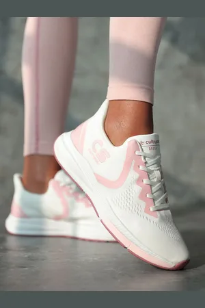Cult Women White & Pink Dazsh Running Shoe