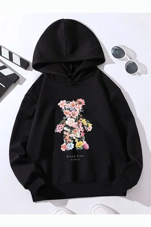 Stylecast Girls Printed Hooded Sweatshirt