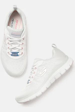 Skechers Women White Flex Appeal 4.0 Sneakers
