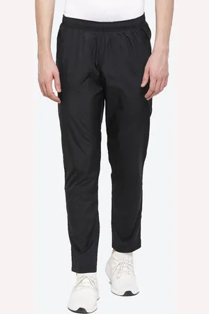 Asics Men Silver Woven Solid Straight-Fit Running Track Pants