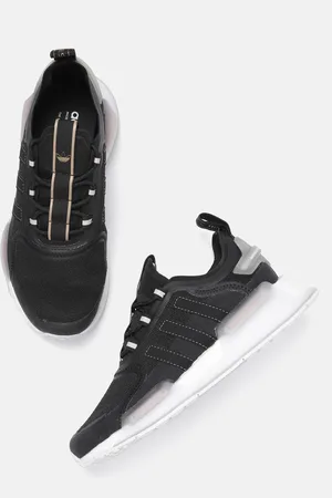 adidas Women Black & White Woven Design NMD_R1 Ease Sneakers
