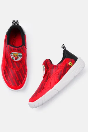 PUMA Kids Scuderia Ferrari Printed Slip-On Sneakers