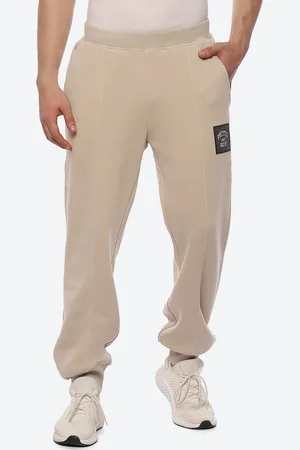 Asics Men Grey Solid Brushed French Terry Joggers