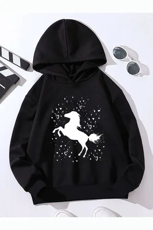 Stylecast Girls Graphic Printed Hooded Pullover