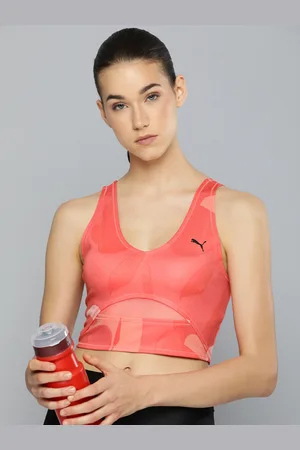 PUMA Studio All Over Print Dry Cell Crop Top