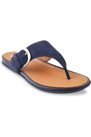 FitFlop Women Blue T-Strap Flats
