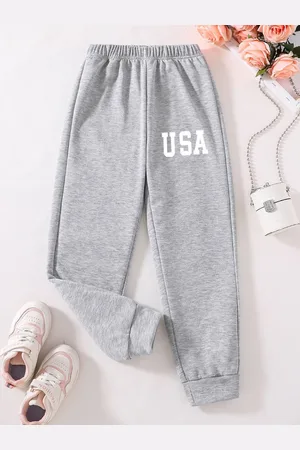 Stylecast Girls Grey Typography Printed Original Jogger