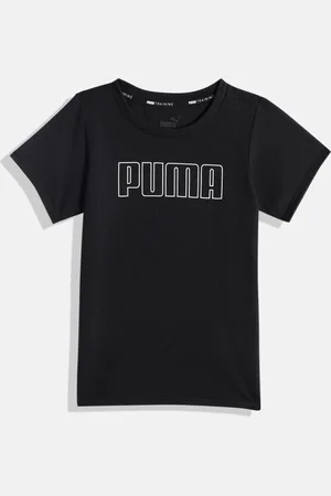 PUMA Girls Brand Logo Printed T-shirt