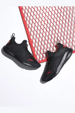 PUMA Men Black Softride Fly Walking Shoes