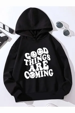 Stylecast Girls Graphic Printed Hooded Pullover