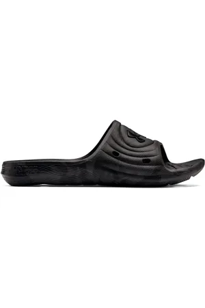 Under Armour Men Locker Camo Printed & Brand Logo Textured Sliders