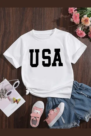 Stylecast Girls Typography Printed T-shirt