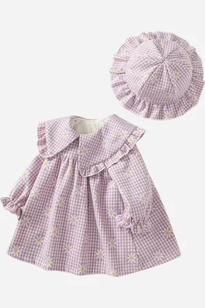 Stylecast Girls Floral Print Peter Pan Collar A-Line Dress
