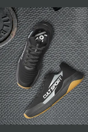 Cult Unisex Grey & Orange X1 Training Shoes