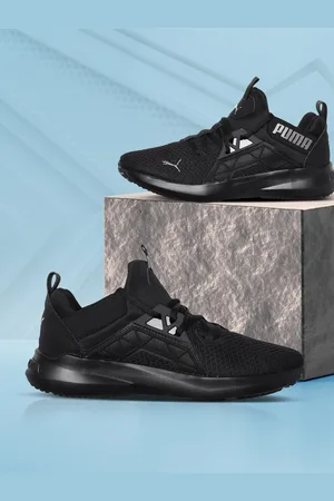 PUMA Men Black Solid Softride Enzo NXT Running Sneakers