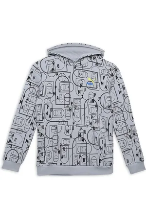 PUMA Boys Printed Cotton Hoodie