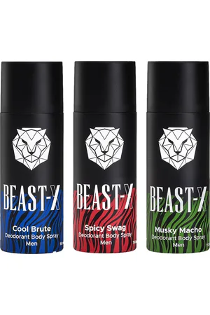 Pure Sense Men Set of 3 Beast X Deodorant Body Spray - 100 g Each