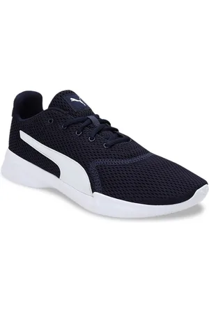 PUMA Unisex Navy Blue & White Running Sports Shoes