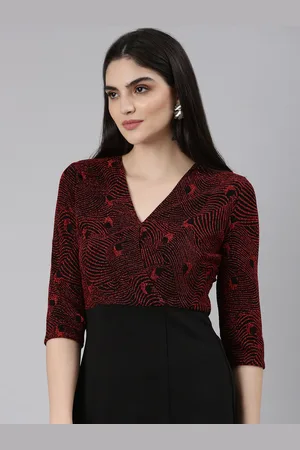 SHOWOFF Embellished V-Neck Sheath Dress