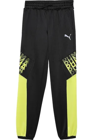 PUMA Boys Colourblocked FIT Youth Cotton Track Pants
