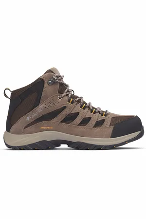 Columbia Men Textured Crestwood Mid Top Waterproof Trekking Shoes