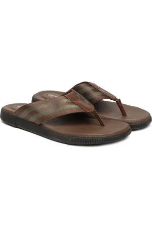 men brown comfort sandals