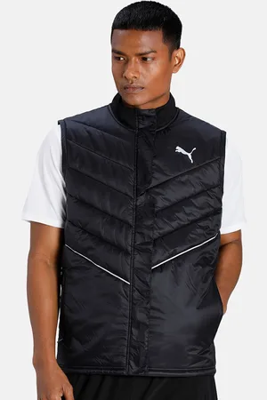 PUMA Men Black Run Elevated Padded Regular Fit Vest