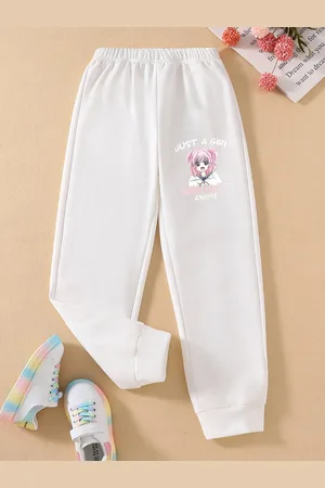 Stylecast Girls White Original Mid-Rise Joggers