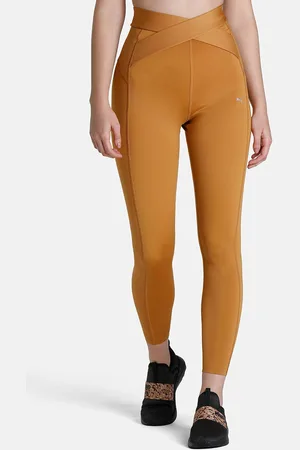 PUMA Women Brown Fashion Luxe Ellavate High Waist Full Length Training Tights