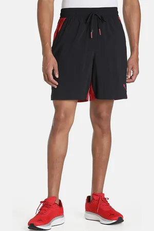 PUMA Men Black Train Aop 8" Woven Sports Shorts