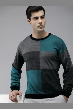 Park Avenue Men Colourblocked Pullover