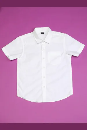HOOP Boys Slim Fit Casual Cotton Shirt