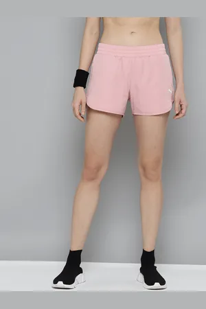 PUMA Women Pink Solid Sports Shorts