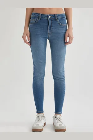 DeFacto Women Mid Rise Cotton Chinos Trousers