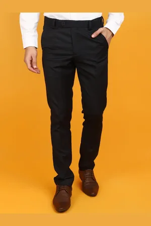 V-Mart Men Slim Fit Mid-Rise Formal Trousers