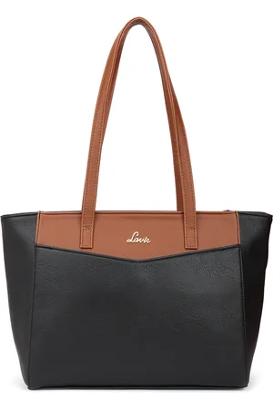 LAVIE Textured Structured Tote Bag
