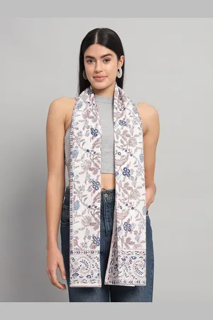 HANDICRAFT PALACE Floral Printed Cotton Scarf