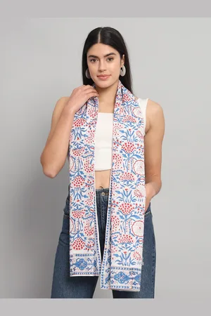 HANDICRAFT PALACE Floral Printed Cotton Scarf