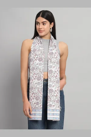 HANDICRAFT PALACE Floral Printed Cotton Scarf