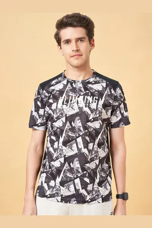Pantaloons Printed Slim Fit Sports T-shirt