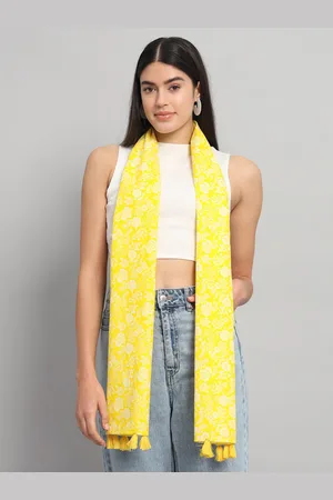 HANDICRAFT PALACE Floral Printed Cotton Scarf