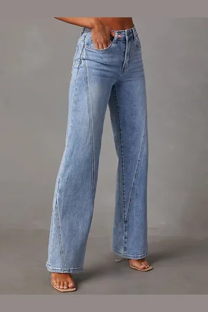 LULU & SKY Women Straight Fit High-Rise Light Fade Jeans