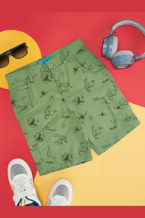 Pantaloons Boys Conversational Printed Pure Cotton Shorts