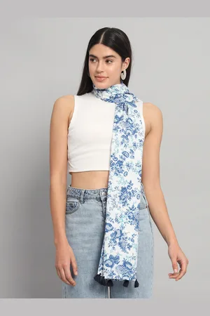 HANDICRAFT PALACE Floral Printed Cotton Scarf