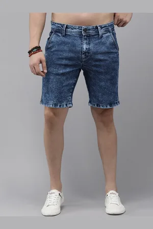 Buy The Roadster Lifestyle Co. Women Pure Cotton High Rise Denim Shorts -  Shorts for Women 20786932 | Myntra