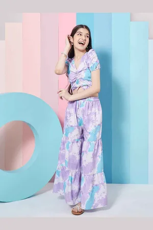 pspeaches Girls Tie & Dye Top With Trousers