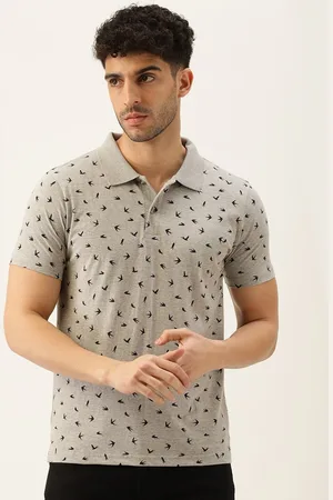 Kryptic Men Conversational Printed Cotton Polo Collar T-shirt