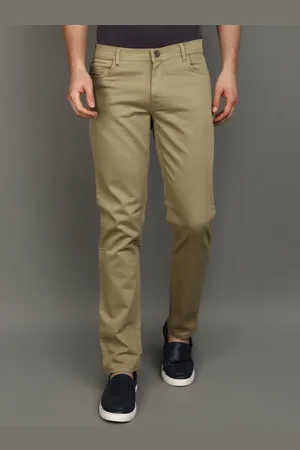 V-Mart Men Slim Fit Dobby Weave Chinos Trousers