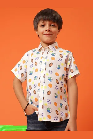 TALES & STORIES Boys Conversational Printed Casual Shirt
