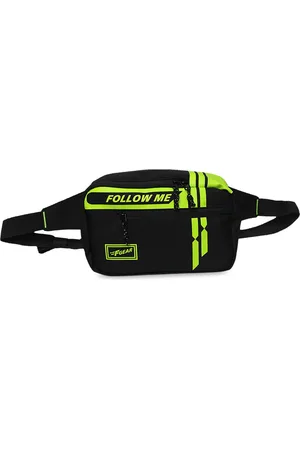 F Gear Unisex Black & Green Printed Waist Pouch